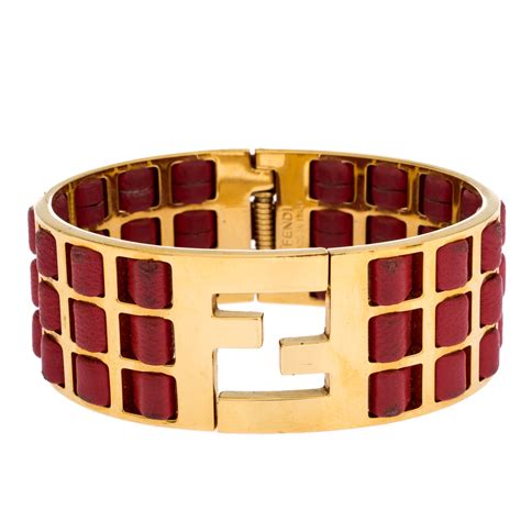 fendi red bracelet